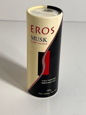 Vintage Houbigant Eros Musk Perfume 100 g Talc Body Talcum Powder